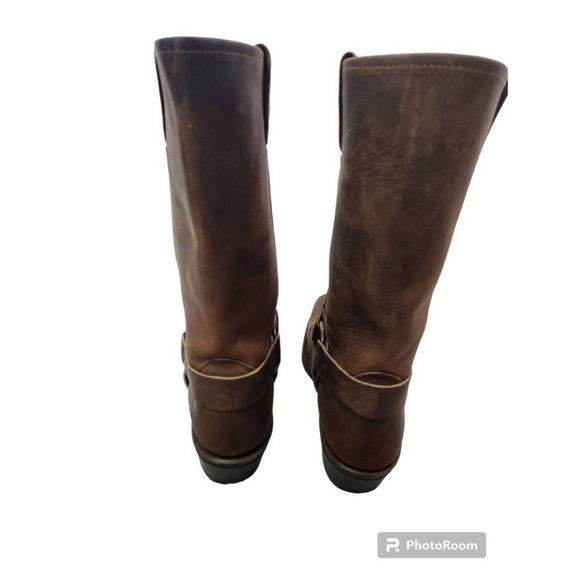 FRYE tall harness boots rustic size 6 - Picture 11 of 12